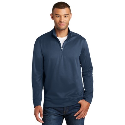 Port & Co™ Performance Fleece 1/4-Zip Pullover Sweatshirt.